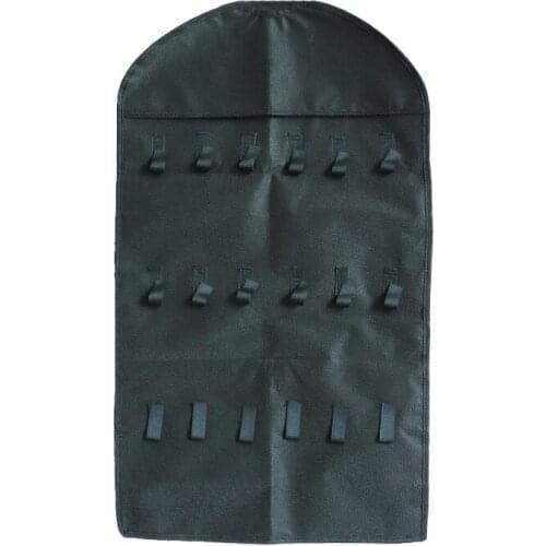 Double Side Hanging Jewelry Organizer Holder 32 Pockets Earring Brooch Closet Storage Bag Bracelet Necklace Accessories Storage