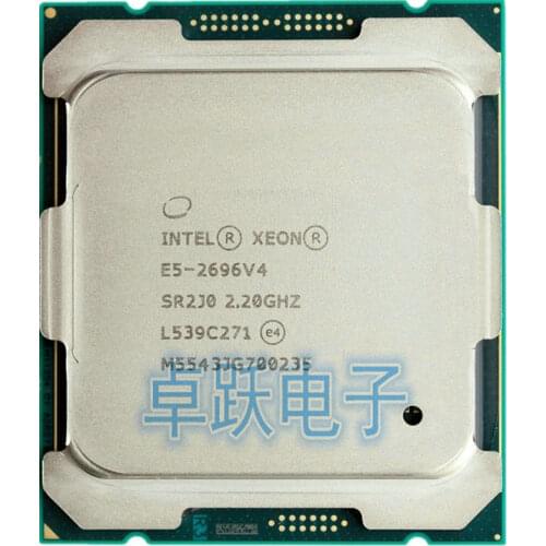 E5-2696 V4 Original Intel Xeon E5-2696V4 CPU 22-cores 2.20GHZ 55MB 14nm LGA2011-3 E5 2696 V4 processor free shipping E5 2696V4