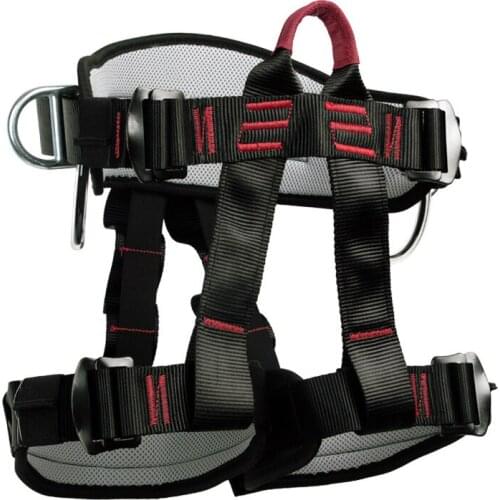 Camping Safety Belt 25KN Outdoor Rock Climbing Outdoor Expand Training Half Body Harness Protective Supplies Survival Equipment