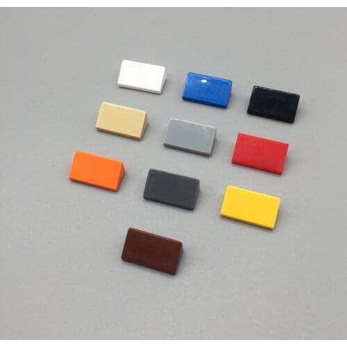 MOC technology building block 1x2x2 inclined face brick compatible with 85984 assembly particle toy childrens gift