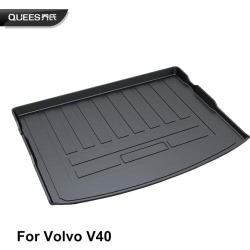 QUEES Custom Fit Cargo Liner Boot Tray Trunk Floor Mat for Volvo V40 Cross Country 2012 2013 2014 2015 2016 2017 2018