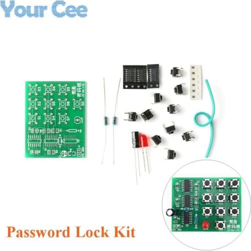 Multi-purpose Coded Lock Suite DIY Simple Electronic Password Lock Kit Funny Electronic DIY Training Parts