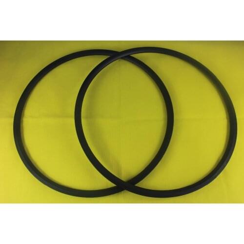 Full Toray T700 24mm Tubular 20/24H 3K Matte Road Race Bicycle Carbon Rims, 23mm Width, Basalt Braking Surface, ERD 596mm