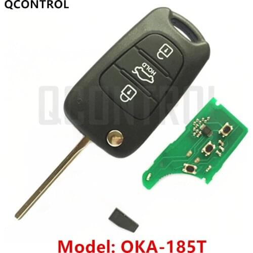 QCONTROL Car Remote Key Suit for HYUNDAI CE0682 OKA-185T Auto 433MHz Transmitter ASSY 433-EU-TP