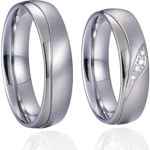 Love alliance wedding rings for couples men and women 1 pair silver gold titanium stainless steel jewelry finger ring Marriage