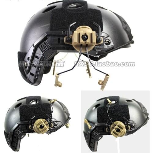 Tactical Headset Rail Bracket 360 Degree Rotatable Headset Fast Helmet Rail Bracket
