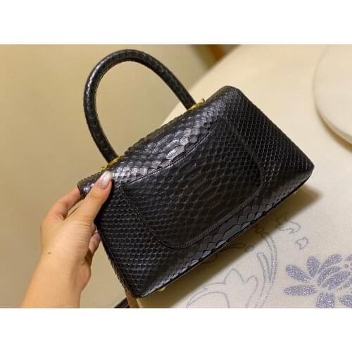 Top quality genuine leather Python skin ladies handbags special design Classic totes shoulder bags
