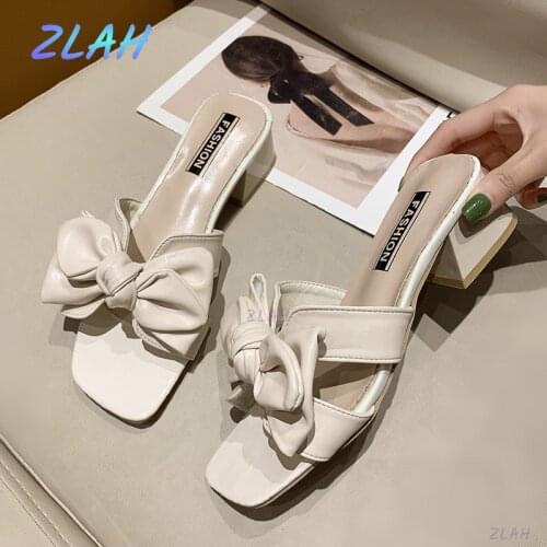 Ladies Sexy Slippers Fashion Open Toe Sandals Zlah Casual Party Shoes High Heels Women Sandals Women Shoes Womens Slippers