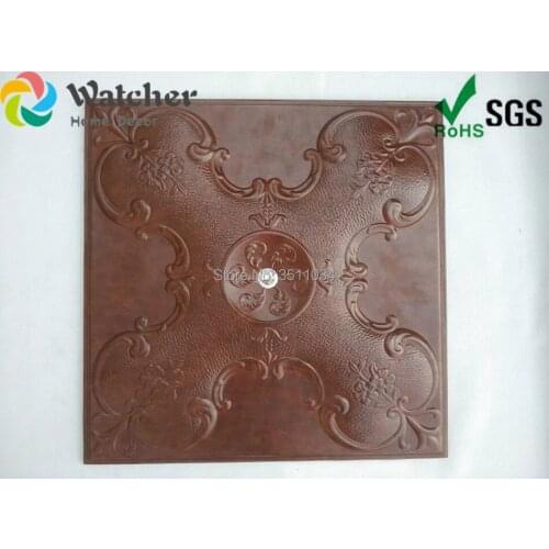 1box 8pieces Leather wall panel glass decoration 3D Leather Engraved Wall Panel decorative wallpaper for bar