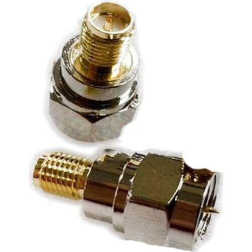 10pcs F male plug to RP-SMA Female Pin Center RF Coaxial Adapter Connector