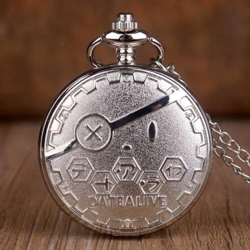 2019 Silver Cute Bear Quartz Pocket Watches Necklace Chain New Fashion Pocket Watches Best Gifts For Boys Girls