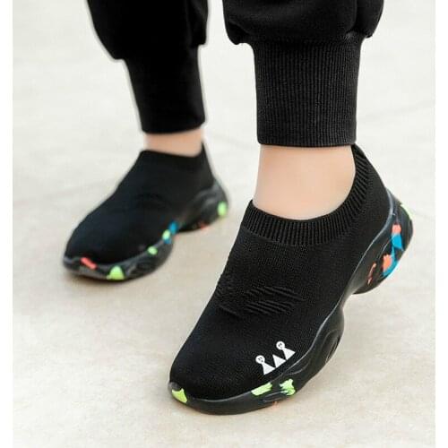 2021 Kids Socks Shoes Spring Summer Childrens Sports Shoes Light Boys Sneakers Fashion Mesh Breathable Boys Girls Running Shoes