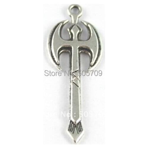 270PCS Tibetan silver axe charms A15487
