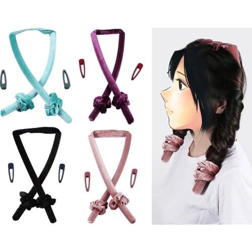 Heatless Hair Curlers Hair Curl Rod for Long Medium Hair Overnight Soft Sponge Hair Rollers with Clip DIY Hair Styling