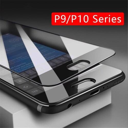Case On P10 Lite P9 Light Full Cover Tempered Glass Screen Protector For Huawei P 10 9 P10lite P9lite Safety Phone Film Tremp 9h