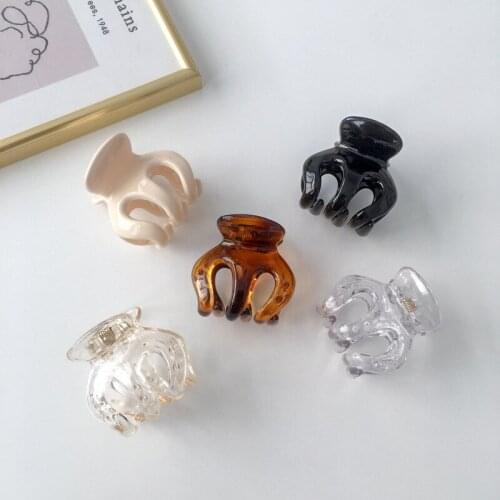 CYGJFC 5CM Woman Transparent Small Hair Claws Women Hairpins Girls Hair Clips Ladies Hair Accessories Barrette Hairgrip Ornament
