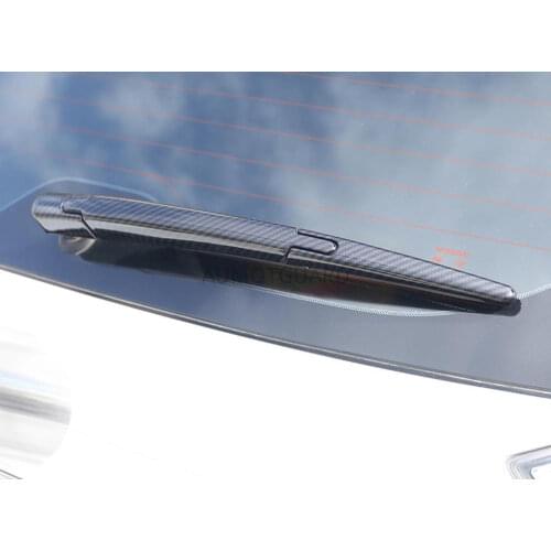 For Nissan Qashqai 2014 2015 2016-2020 Carbon Fiber Windscreen Flat Wiper Blades Rear Window Wiper Cover Trim Car Accessories