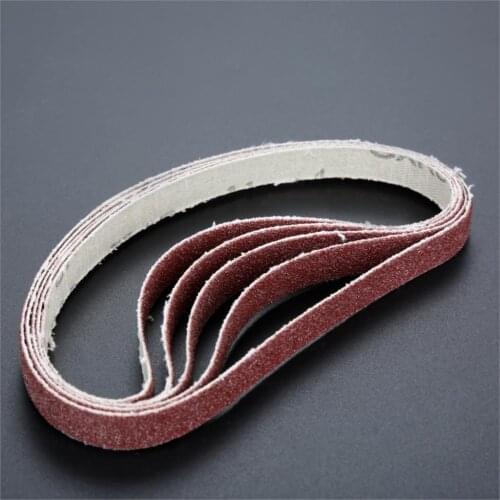 Dophee 5Pcs Dremel Accessories 330*10mm Abrasive Sanding Belt 80 Grit Aluminium Oxide Sander Grinder Belt for Angle Grinder