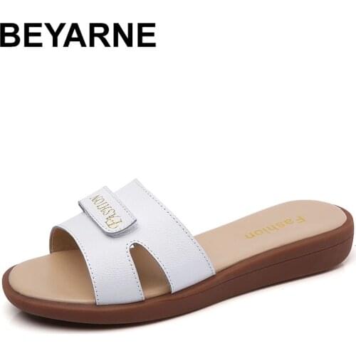 BEYARNE Simple Casual Slippers Light Flat Bottom Women Sandals Comfortable Women Shoes Fashion Solid Color Women Shoes