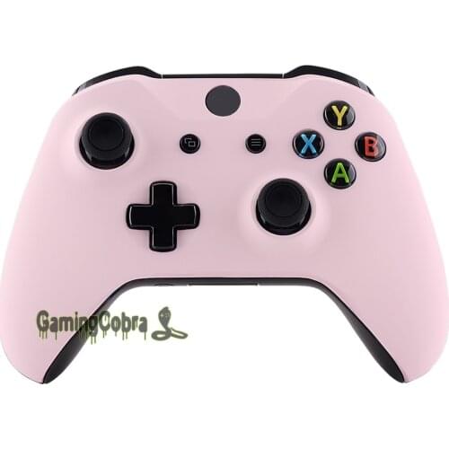 Sakura Pink Soft Touch Faceplate Top Housing Shell Replacement Part for Xbox One S Xbox One X Controller (1708) #SXOFX17