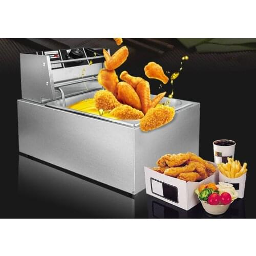 Electric Deep Fryers Commercial oil fryer, single cylinder, double Fried NEW