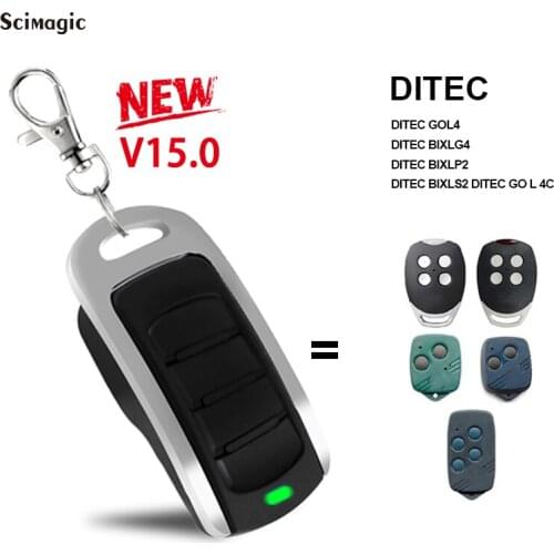 Garage Remote Control DITEC Controller Remote Cloner For BIXLS2 BIXLP2 GOL4 BIXLG4 433MHz Rolling Code GOL4C Fixed Code