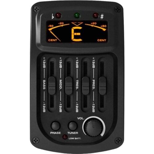 Gitarre Preamp Piezo Pickup 4-Band Equalizer für Akustische Gitarre Zubehör