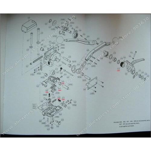 HOT SALE Warranty One Year A333 Manual Sealless Steel Strip Packing Machine ,Damageable Spare Parts