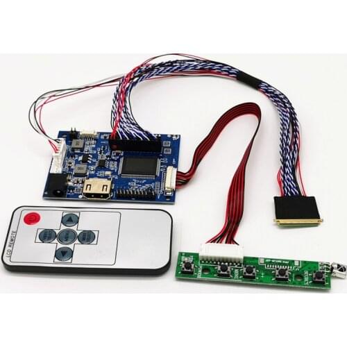 HDMI 14 inches - 18.4 inch LVDS(2ch.6bit) 40 needle laptop LCD controller board DIY kits LCD kits LVDS kits