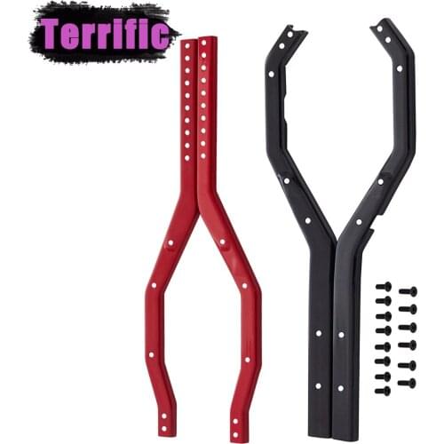 4PCS Wheelbase Adjustable Metal Girder Side Frame Chassis for 1/10 RC Crawler Car Axial SCX10 III AXI03007 Wrangler JT Gladiator