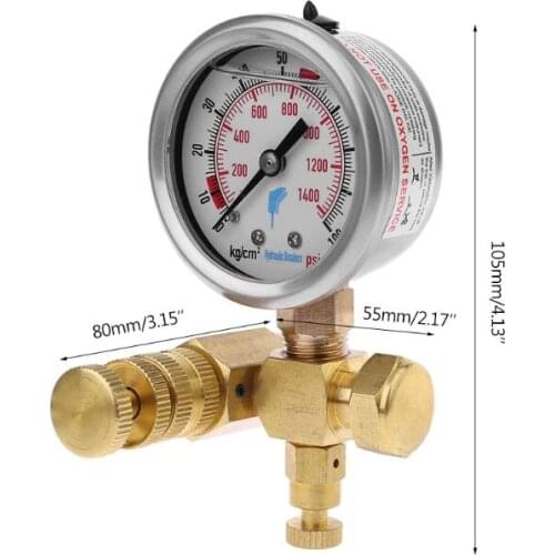 Nitrogen Gas Charging Kit Device for Soosan furukawa Hydraulic Breaker Hammer Pressure Gauge 23GB