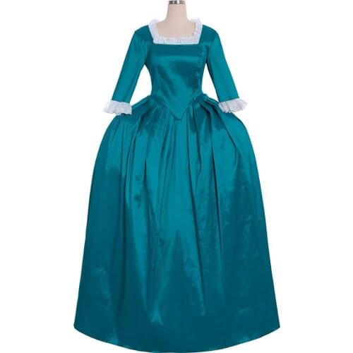 Cosplaydiy Marie Antoinette Dress Rococo Dress Inspired From Musical Hamilton Performance Angelica Dark Green Dress Eliza Costum