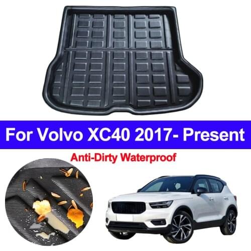 For Volvo XC40 2017 2018 2019 Car Auto Rear Trunk Mat Cargo Luggage Tray Boot Liner Carpet Protector Floor Mats Cape Pad Cushion