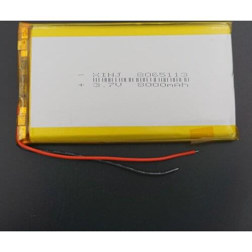 XINJ 3.7V 8000mAh Li lithium polymer battery Li po cell 8065113 For Phone GPS ipod PAD Portable Power bank Tablet Tablet PC IPTV