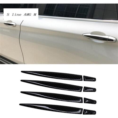 For BMW x5 f15 x1 F48 1 series F52 Carbon Fiber Door Handle Stickers covers Car Styling Decoration Styling auto Accessories