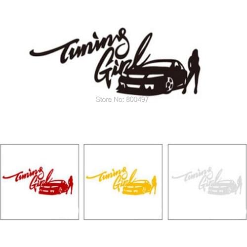 New Arrivals Car Decoration Fast and Furious Turning Sexy Girl Reflective Red Yellow Silver Black Stickers Car Whole Body Decal