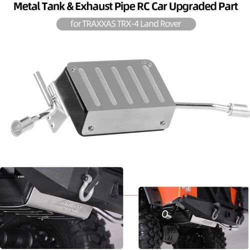 Upgrade Metal Tank + Exhaust Pipe RC Car Part Accessories for TRAXXAS Land Rover