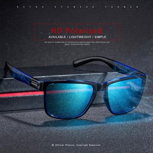 Fashion Men Women Driving Polarized Sunglasses Large Coated Outdoor Sports Big Wrap High Quality PC Square Frame Sunglasses