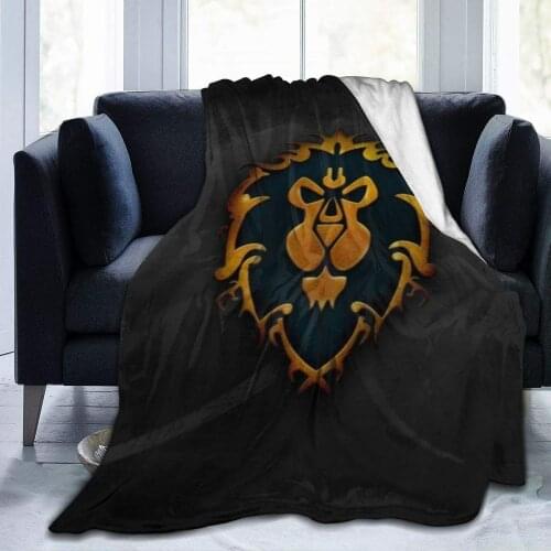 World of Warcraft Alliance Blanket Oversized Warm Adult Super Soft Blanket with Soft Anti-Pilling Flannel for Adults & Kids