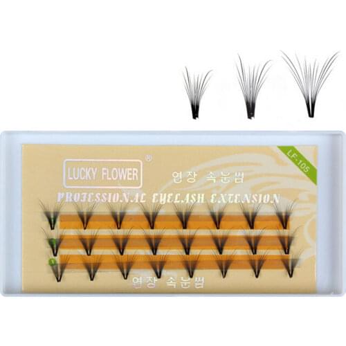 24pairs 7D Eye Lashes 8/10/12mm Natural Thickness Dovetail Silk Eyelashes For Eyelash Extension Makeup