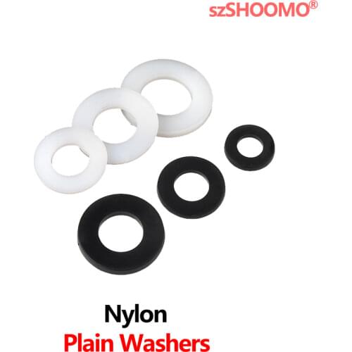 Rubber Washer Nylon Gasket, Thick Insulating Flat Gasket, Soft Plastic Gasket, Plastic Screw Washer M3-M20