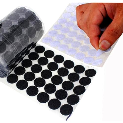 102Pairs Velcros Adhesive Fastener Tape Dots 10/15/20/25/30mm Strong Glue Magic Sticker Velcroing Waterproof Hook Loop Tape