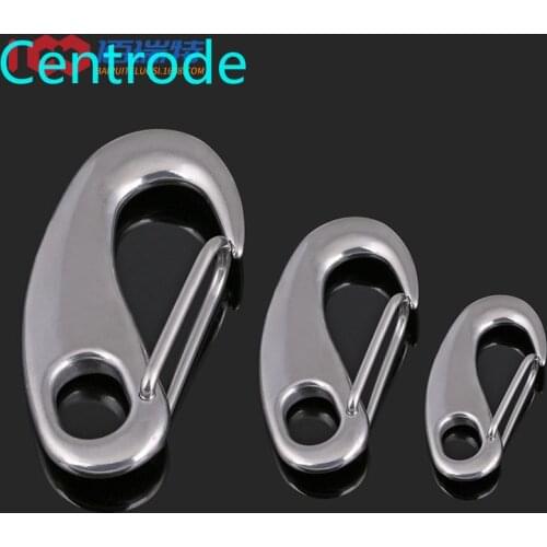 304 stainless steel egg type shackle / egg hook / wire rope quick hanging buckle / elliptical spring unbuckle hook 2PCS
