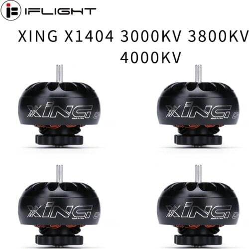 IFlight XING X1404 3000KV/3800KV/4600KV 2-4S Toothpick Ultralight Build Brushless motor 3-4inch propeller for FPV Micro Drone