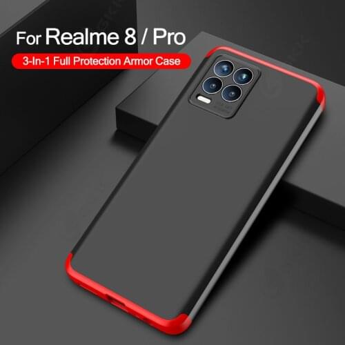 360 Degree Protection Case For OPPO Realme 8 7 Pro Armor Shockproof Protection Hard PC Phone Cover For Realme 8 7 Pro Case Coque