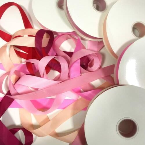 10 yards/roll) 1" High Quality Grosgrain Satin Ribbons for Wedding Christmas Party Decorations DIY Bow Craft Ribbons
