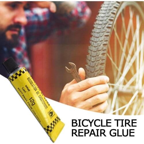 12 g Automobile Motorcycle Bicycle Tire Tyre Repairing Cold Repair Rubber Puncture Inner Solution Cement Tube Patch Glue J7W0