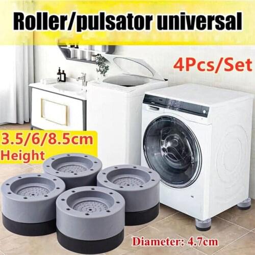 4Pcs Anti-slip Furniture Pad Washing Machine Foot Pads Noise-reducing Refrigerator Sofa Feet Mats Anti-vibration Kitchen Mat