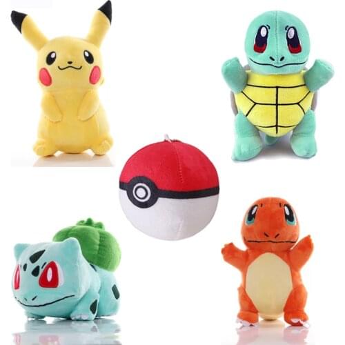 Anime pokemon periphery pikachued Bulbasaur Lapras Charmander Psyduck Squirtle Plush Toy Stuffed Doll Childrens Day Gift