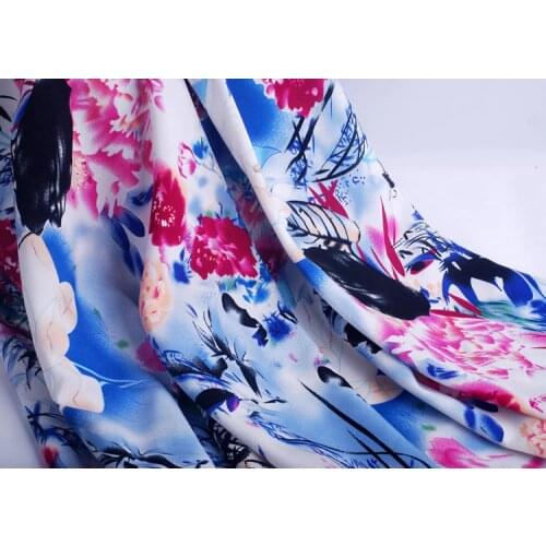 Free shipping Peony language rayon summer pure cotton silk baby clothing fabric cool in summer cloth